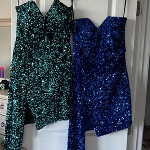 Sparkle mini dress
